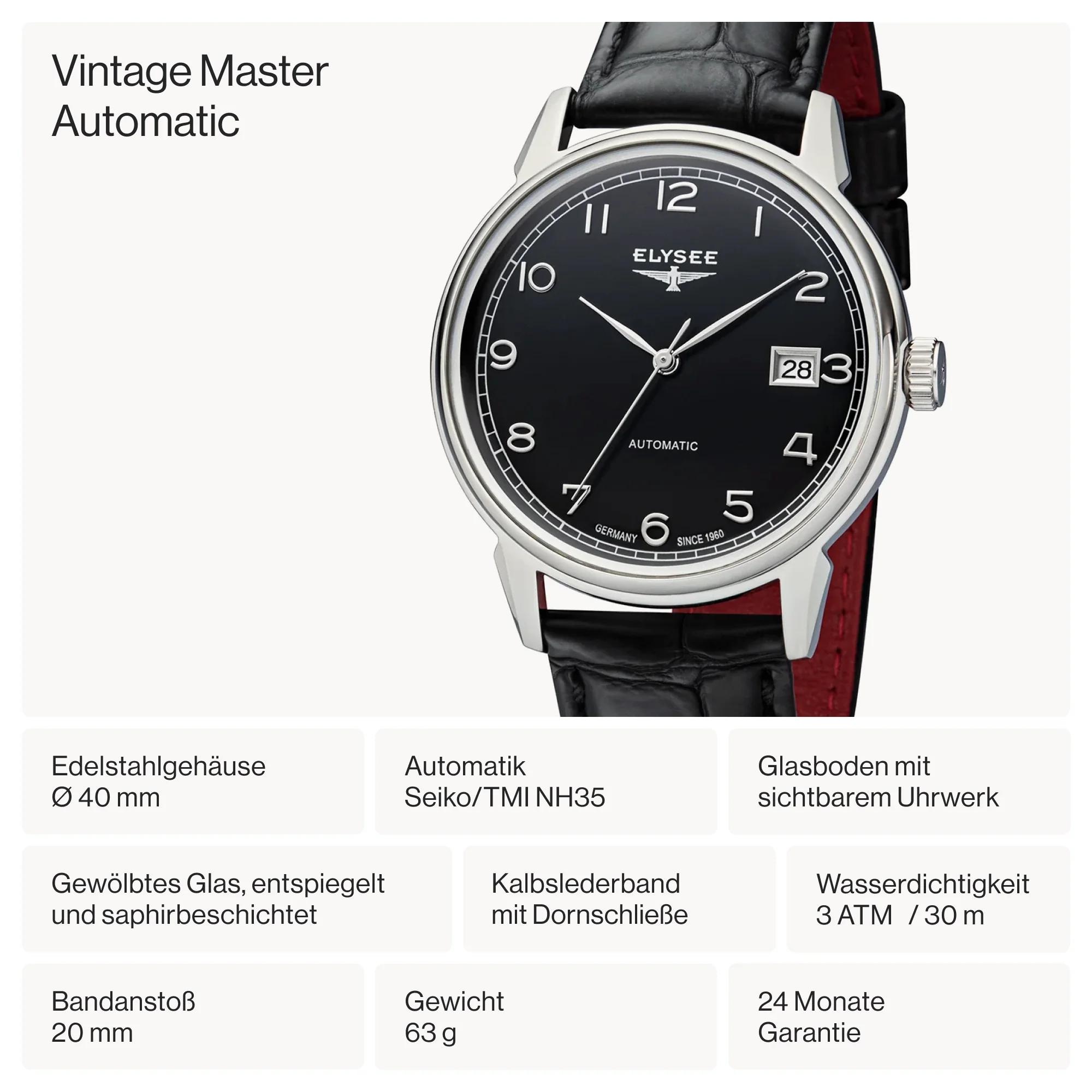 Vintage Master Automatic - 80558 - Automatikuhr - Image 5