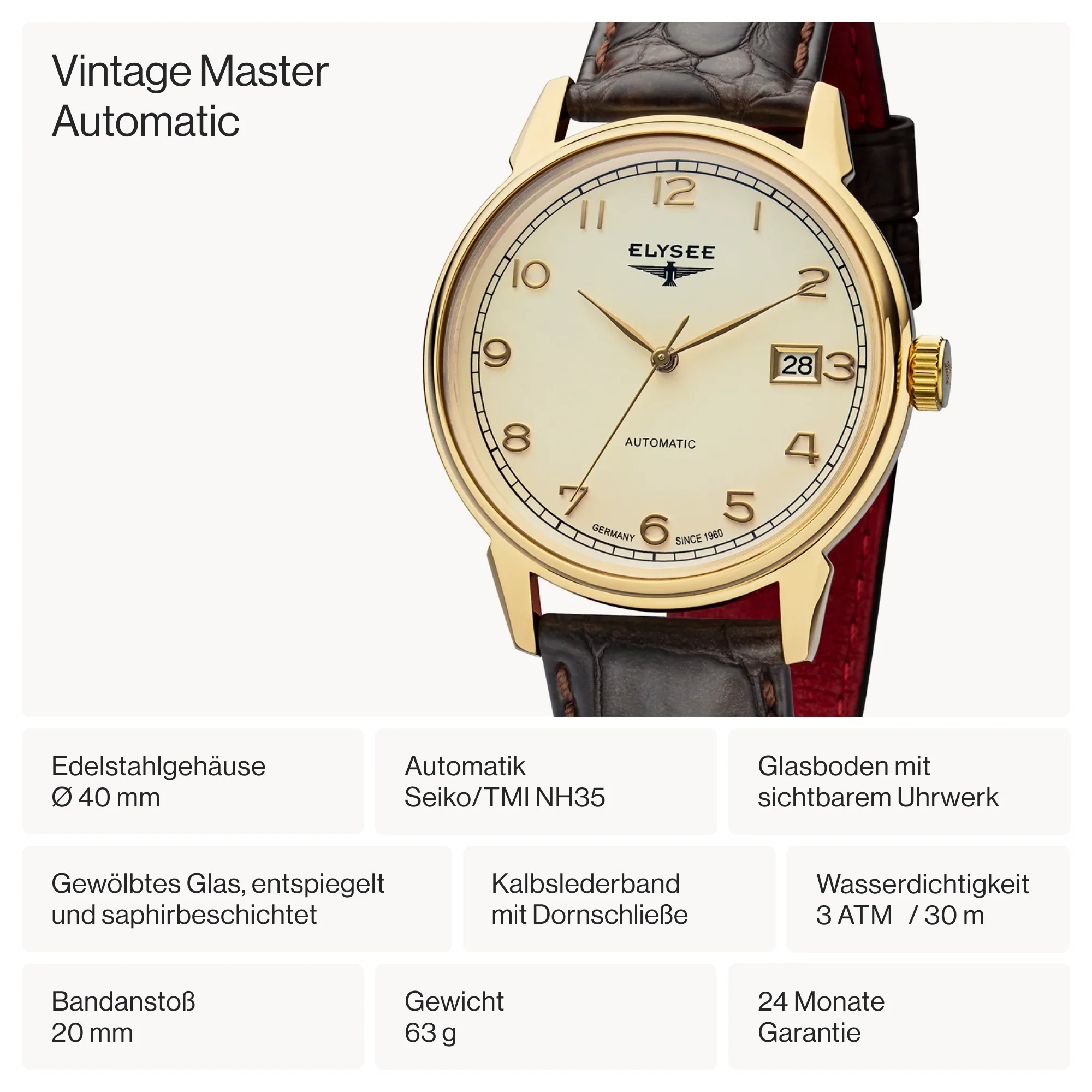 Vintage Master Automatic - 80559 - Automatikuhr - Image 4