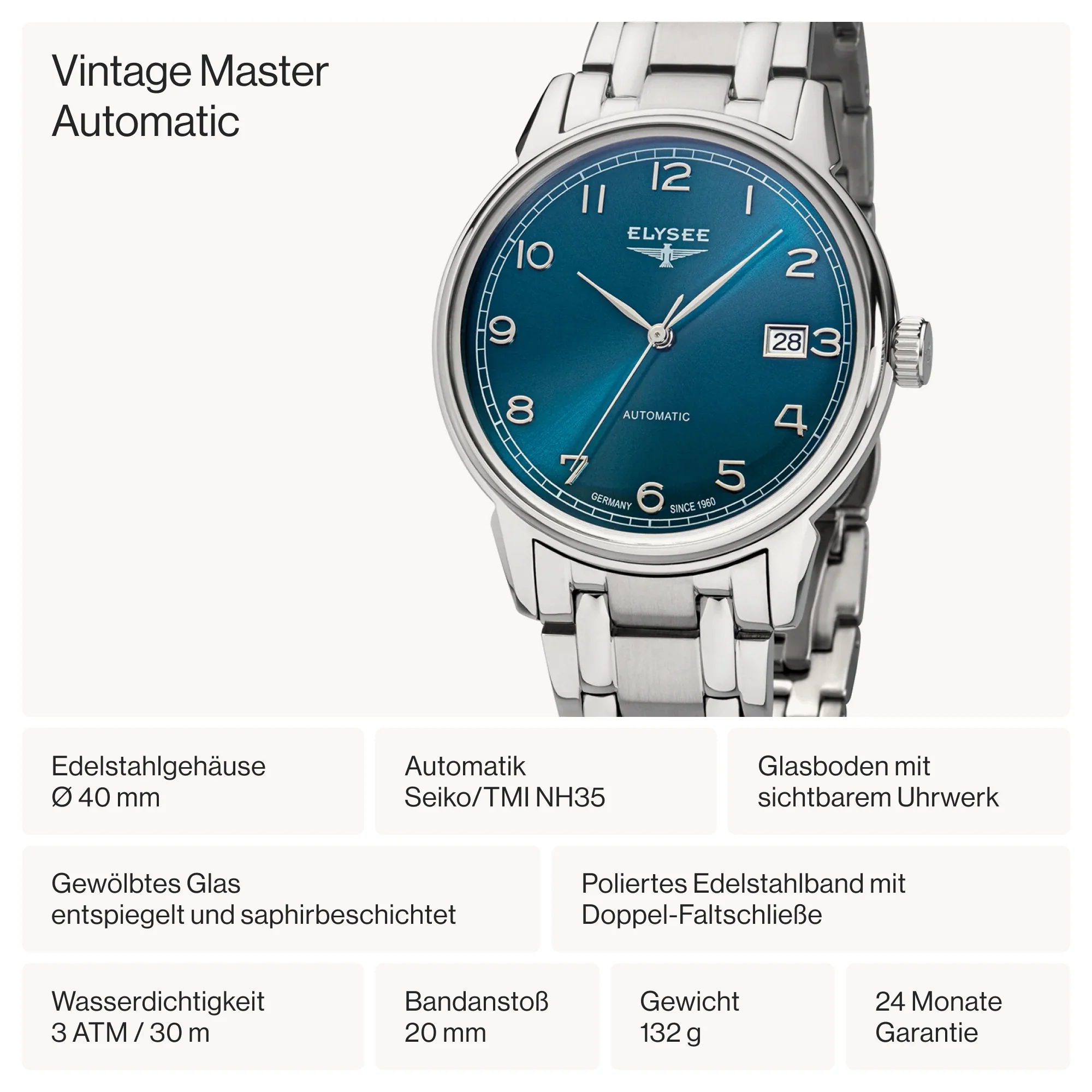Vintage Master Automatic - 80561 - Automatikuhr - Image 4