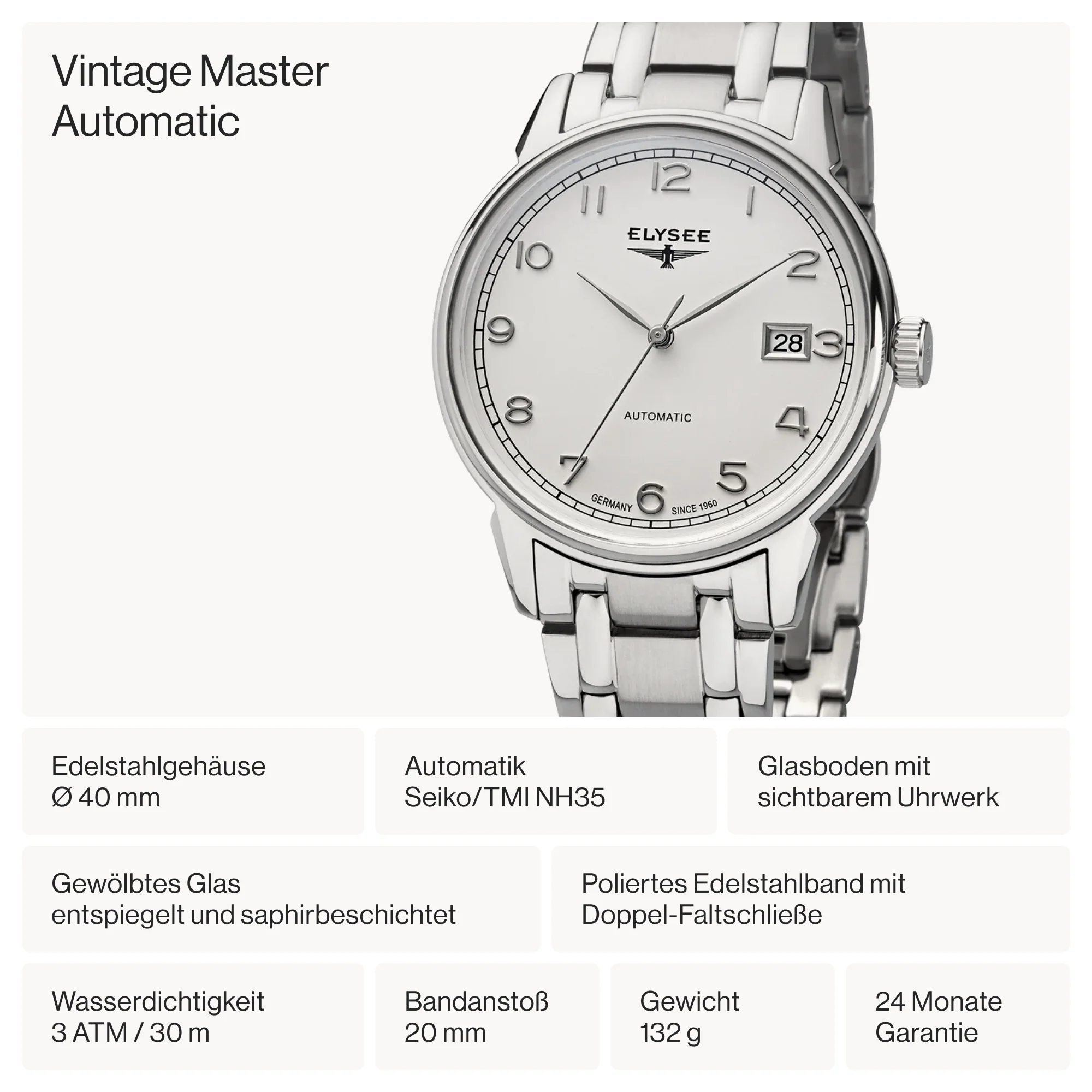Vintage Master Automatic - 80595 - Automatikuhr - Image 4