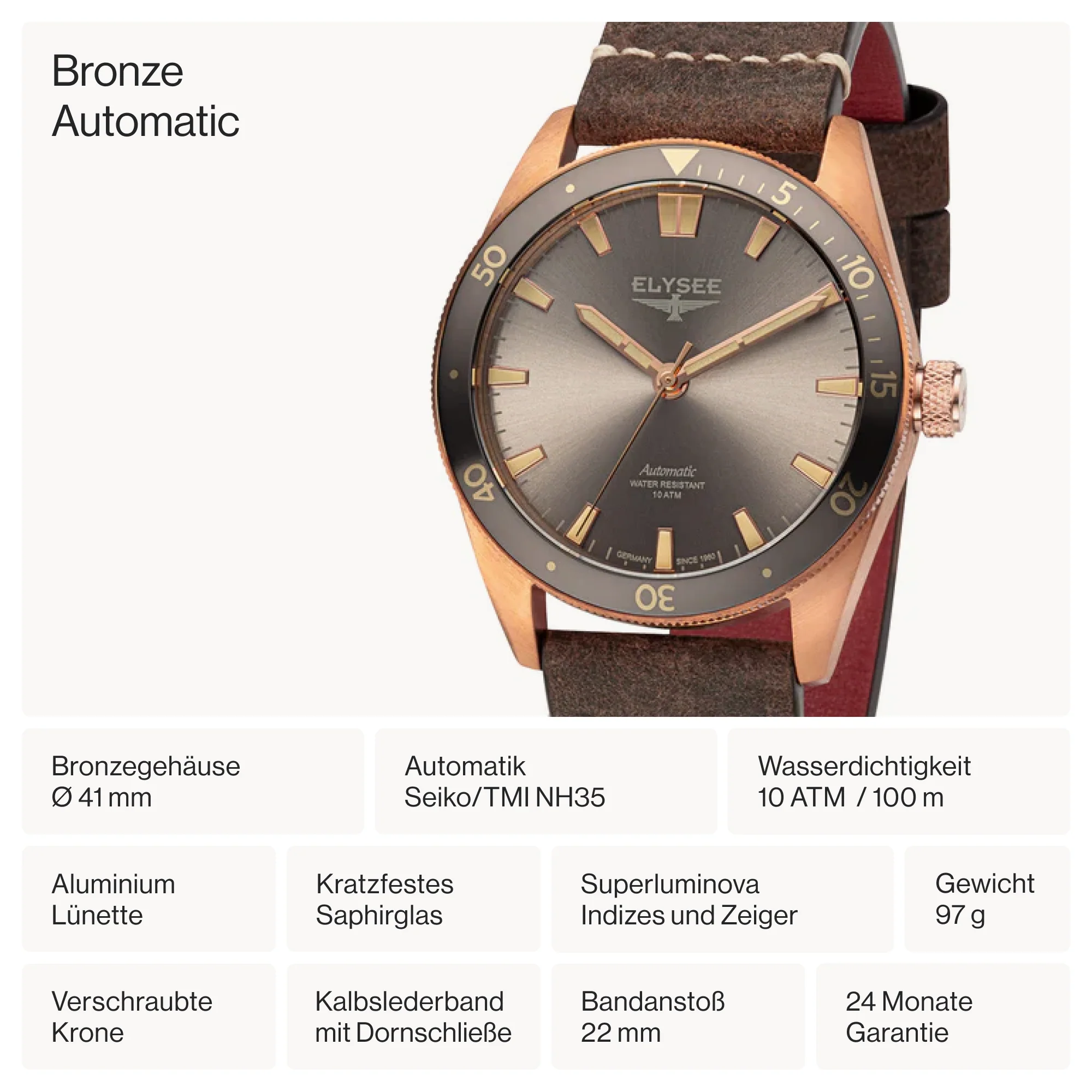 Bronze Automatic - 98022 - Automatikuhr - Image 5